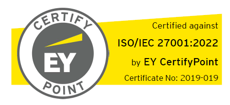 ISO/IEC 27001:2022 certified